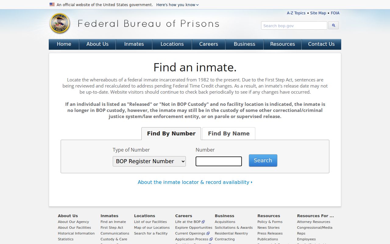 Brewster County arrest lookup compared with the federal inmate locator